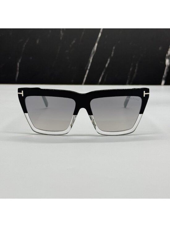 NWT Tom Ford Eden FT1110 05C Black Gray Sunglasses Authentic main image 5